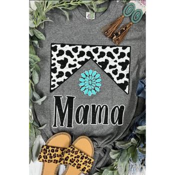 Azura Exchange Leopard Turquoise Bead Mama Graphic T-shirt - 2XL