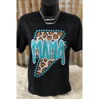 Azura Exchange MAMA Leopard Lightening Graphic Tee - 2XL