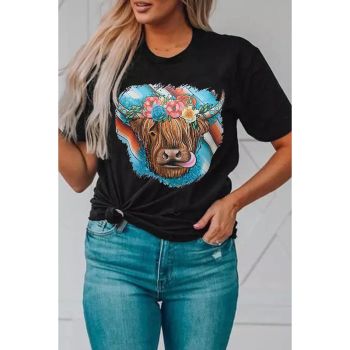 Azura Exchange Animal Head Graphic Western T-shirt - L