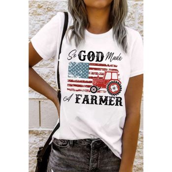 Azura Exchange Graphic Tee with a Farmer-inspired Design - L