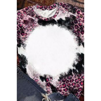 Azura Exchange Leopard Print Bleached Tee - L