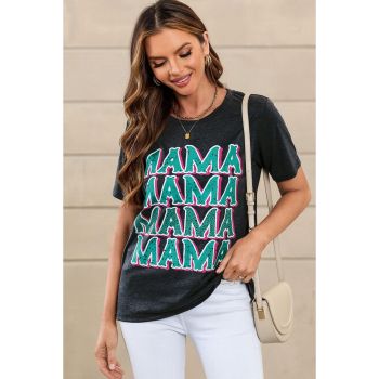 Azura Exchange Mama Letter Print Vintage Leopard Graphic T-Shirt - L