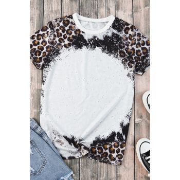 Azura Exchange Animal Print Bleached T-Shirt - XL