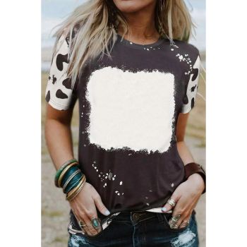 Azura Exchange Tie Dye Bleached Crew Neck T-Shirt - L