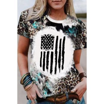 Azura Exchange Retro Flag Graphic Western T-Shirt - S