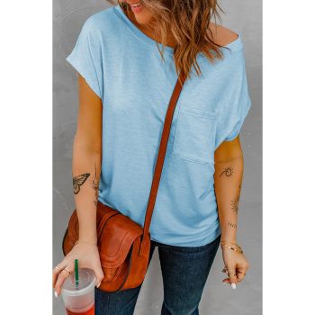 Azura Exchange Pocketed Knit Tee with Side Slits - 2XL