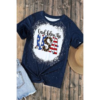 Azura Exchange God Bless the USA Print T-Shirt - L