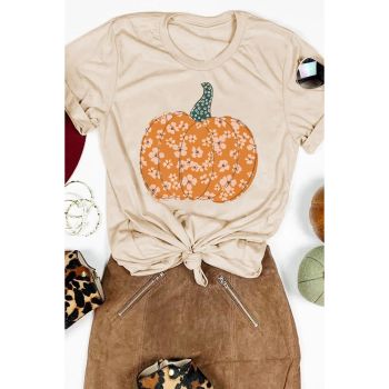 Azura Exchange Floral Pumpkin Graphic Tee - 2XL