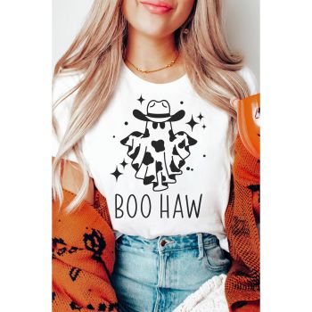 Azura Exchange BOO HAW Graphic Crew Neck Tee - XL