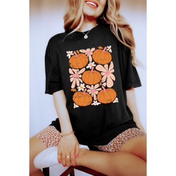 Azura Exchange Pumpkin Flower Square Graphic Tee - 2XL