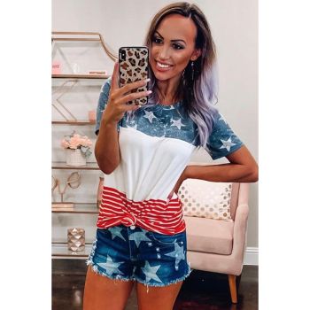 Azura Exchange Stars and Stripes Inspired Top - L