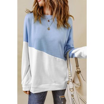 Azura Exchange Patchwork Dropped Shoulder Sweatshirt - L