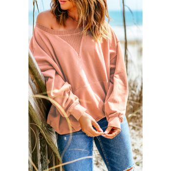 Azura Exchange Kangaroo Pocket Drop Shoulder Sweatshirt - L