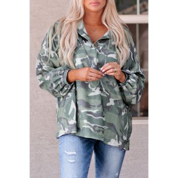 Azura Exchange Camo Print Oversize Hoodie - M