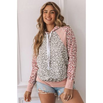 Azura Exchange Leopard Hooded Sweatshirt - L