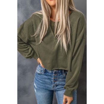 Azura Exchange Cropped Drop Shoulder Sweatshirt - 2XL