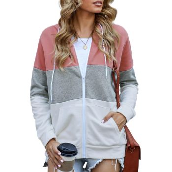 Azura Exchange Color Block Drawstring Hoodie - 2XL