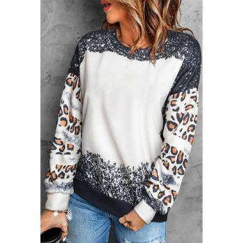 Azura Exchange Leopard Tie Dye Sweatshirt - L