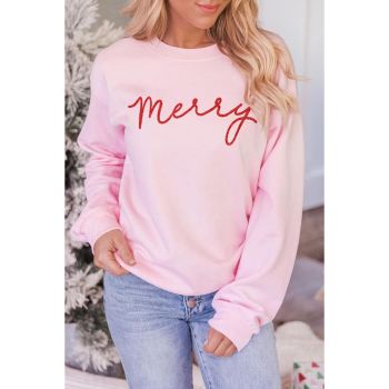 Azura Exchange Merry Letter Print Sweatshirt - 2XL