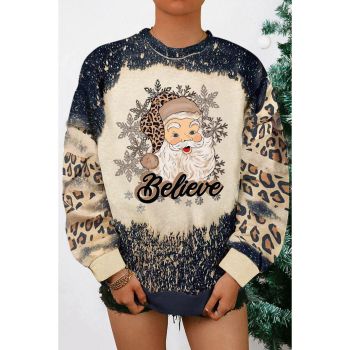 Azura Exchange Santa Clause Bleach Print Graphic Sweatshirt - 2XL