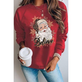 Azura Exchange Santa Claus Snowflake Graphic Sweatshirt - S