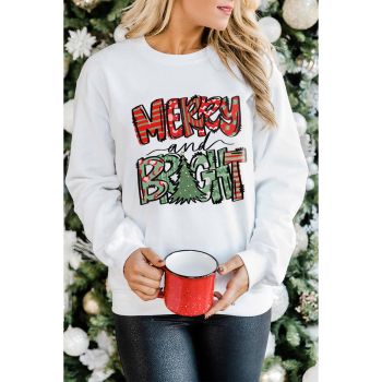 Azura Exchange Christmas Graphic Print Pullover Sweatshirt - 2XL