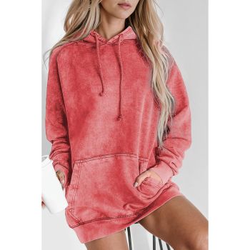 Azura Exchange Versatile Mineral Wash Hoodie with Kangaroo Pocket - L