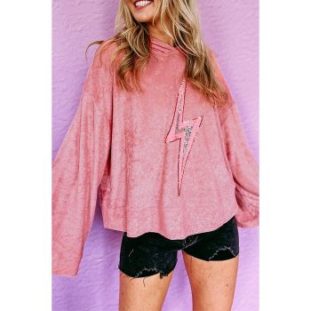 Azura Exchange Sequin Oversized Hoodie - L