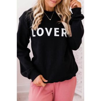 Azura Exchange Lover Crew Neck Sweatshirt with Letter Print - 2XL