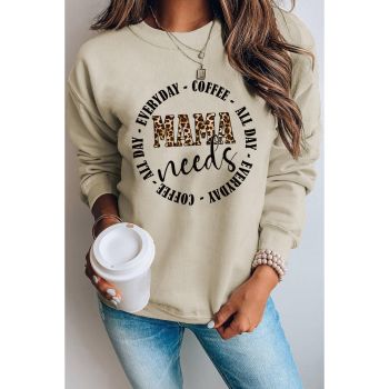 Azura Exchange MAMA Needs All Day Everyday Letters Graphic Sweatshirt - L