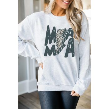 Azura Exchange Lightning Leopard Print Long Sleeve Sweatshirt - M