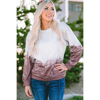 Azura Exchange Gradient Tie Dye Pullover Sweatshirt - M