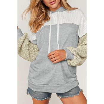 Azura Exchange Colorblock Patchwork Pullover Hoodie - L