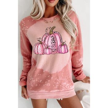 Azura Exchange Pumpkin Graphic Tie Dye Sweatshirt - M