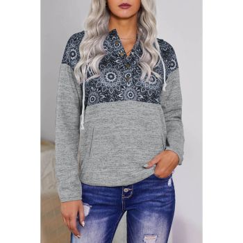 Azura Exchange Pocket Hoodie with Tribal Print - 2XL