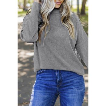 Azura Exchange Ribbed Zip Knit Top - 2XL