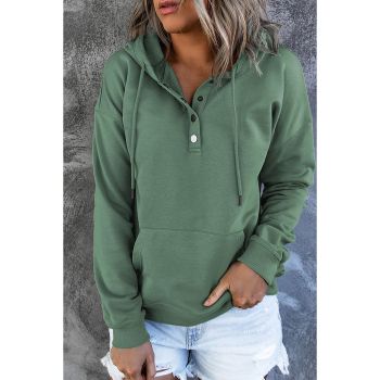 Azura Exchange Hooded Snap Button Hoodie with Pocket - 2XL