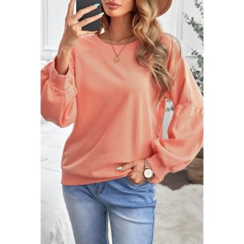 Azura Exchange Patchwork Sleeve Pullover Sweatshirt - L