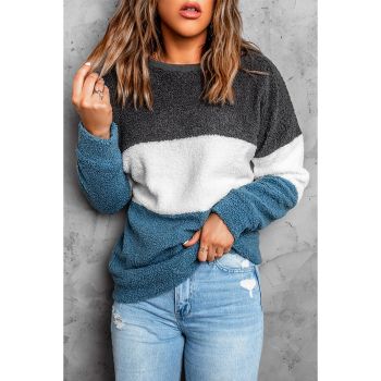 Azura Exchange Colorblock Plush Sweatshirt - M