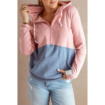 Azura Exchange Colorblock Half Zip Hoodie - 2XL