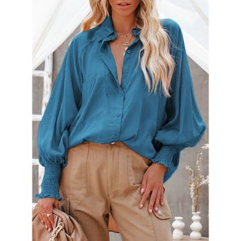 Azura Exchange Pocketed Billowy Sleeves Shirt - 2XL