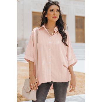 Azura Exchange Dolman Sleeves Button Front Shirt - L