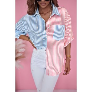 Azura Exchange Striped Print Shirt - L