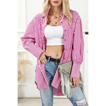 Azura Exchange Long Tail Striped Bishop Sleeve Shirt - M