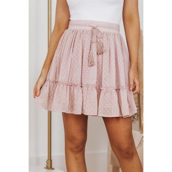 Azura Exchange Frill Trim Flared Mini Skirt - L