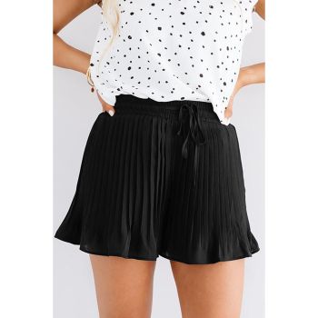 Azura Exchange Pleated Drawstring Waist Shorts - L