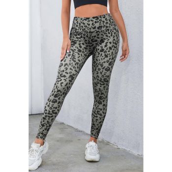 Azura Exchange Leopard Print Active Leggings - L