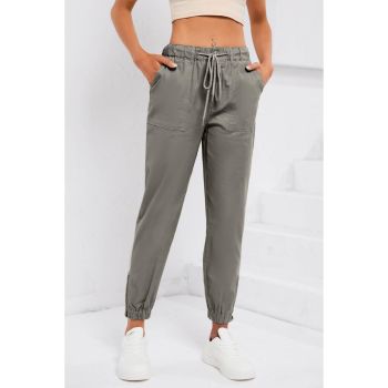 Azura Exchange Pocketed Twill Jogger Pants - L