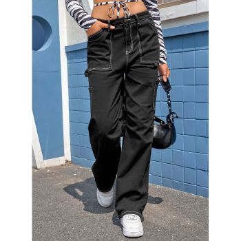 Azura Exchange High Waist Cargo Pants with Pockets - 6 US