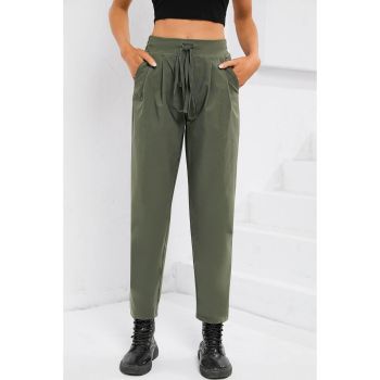 Azura Exchange Elastic Drawstring Waist Pants - L